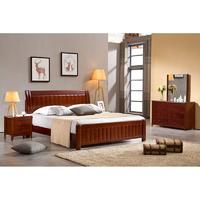 Top sell Factory customized size rubber wood bed  model 815