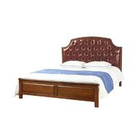 French style bedroom furnrnuture leather bed