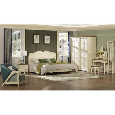 The nordic pure and fresh and modern solid wood bedroom sets image l-w-8105